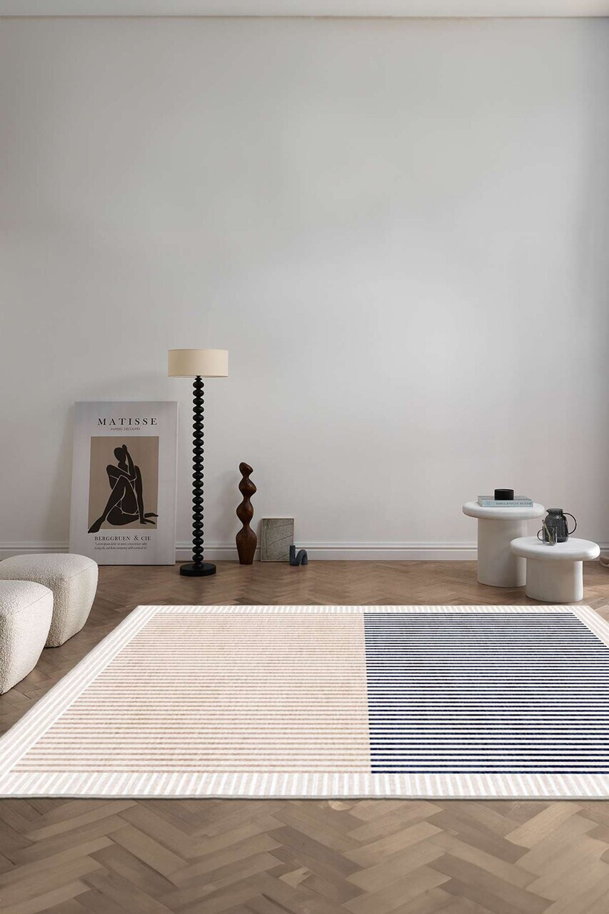 Covor, Sftkece014, 80x200 cm, Albastru inchis — imaginea 3