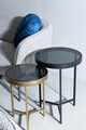 Canapea 3 locuri Avril, Bizzotto, 175 x 70 x 68 cm, otel/poliester Boucle, gri