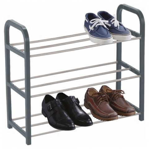 Pantofar cu 3 nivele confortime, 40x19x44 cm, plastic/metal, gri