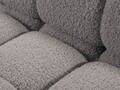 Sezlong living dreapta 1 loc, Bellis-213, Micadoni Home, 155x94x70 cm, tesatura boucle, gri deschis