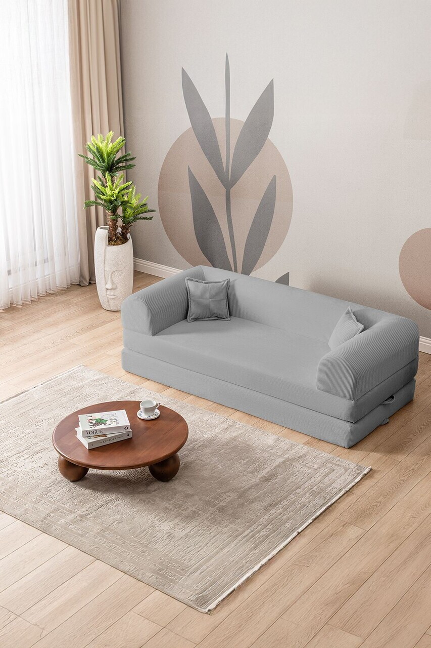 Canapea extensibila 3 locuri, Atelier del Sofa, 118FVL1305, Tesatura plus reiata, Gri deschis - view 3