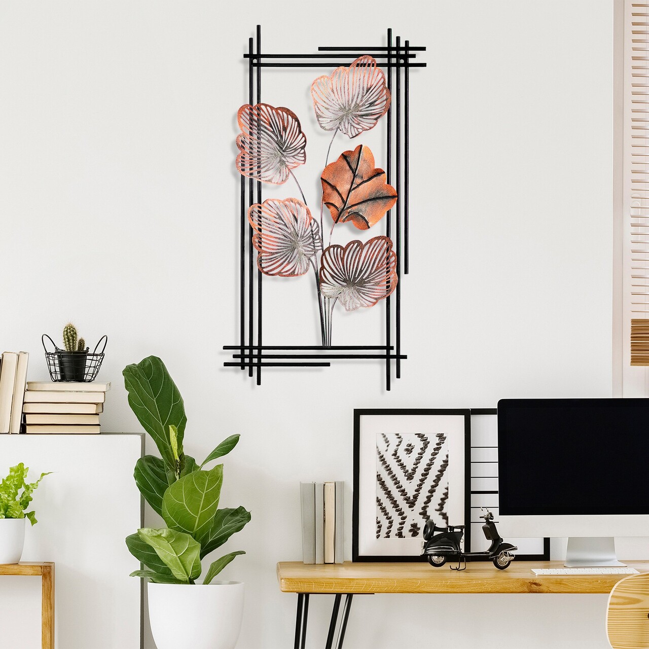 Decoratiune de perete, Daiyu 4, Dimensiuni: 48 x 87 x 4 cm, Multicolor - view 2