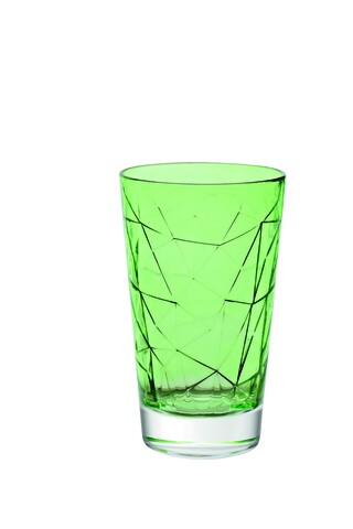 Poza Set 6 pahare diverse bauturi, Vidivi, Dolomiti, 420 ml, sticla, verde