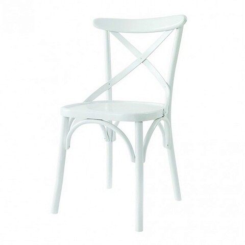 Set masă și scaune extensibile, Fairfax, Albero27, Lemn masiv , Alb