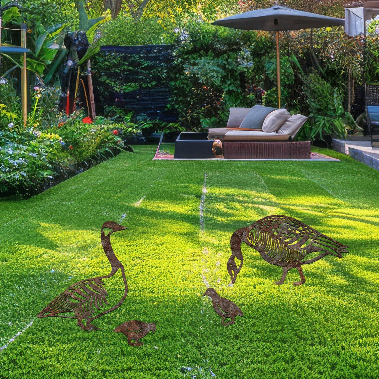 Obiect decorativ de grădină, Fam 14, Maro antichizat - imagine 3