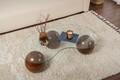Masuta de cafea, Cerritos, Sphere, Nuc / Transparent