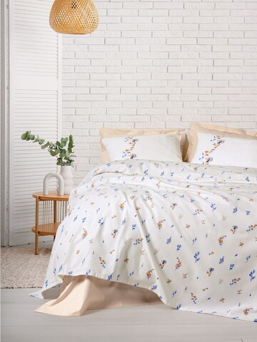 Set cuvertura pique dubla, Feliz - Salmon, Cotton Box, Bumbac