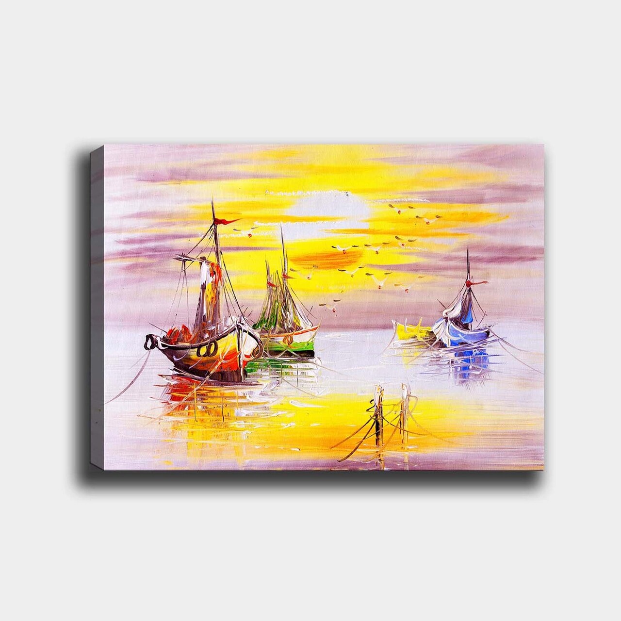 Tablou decorativ, 394573975_70100, Cadru: 100% LEMN (grosime: 3 cm), Multicolor - view 2