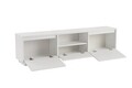 Comoda TV, Nordure, Vanguard, 160x42x29 cm, PAL, Alb natural