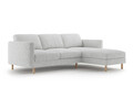 Coltar dreapta 3 locuri, Eden, Micadoni, 250x150x90 cm, tesatura structurata, gri deschis melanj