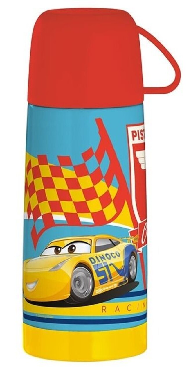 Termos Cars Racing, Disney, 320 Ml, Inox, Multicolor