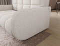 Canapea extensibila 3 locuri ELTAP, Deverio, 154x103x83 cm, lemn/poliester, alb