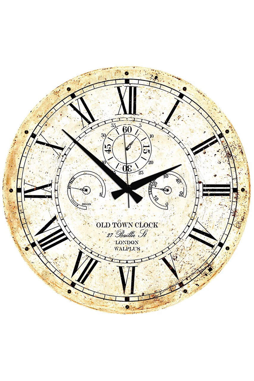 Ceas de perete, Huhuas00037, Dimensiune: 50 x 50 cm (1 bucată), Multicolor - view 2