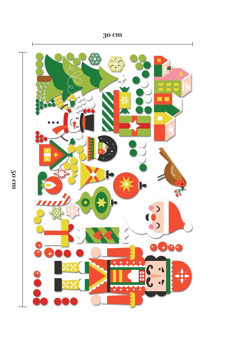 Sticker decorativ, 309013, 30 x 50 cm, Multicolor — imaginea 4