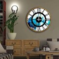 Ceas de perete, 5050MS-096, MDF, ø50 cm, Multicolor