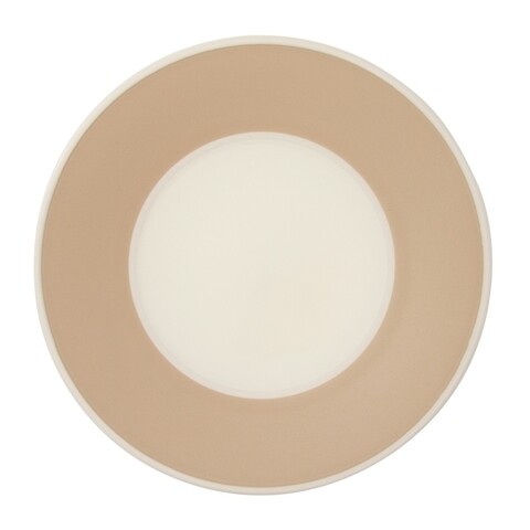 Set 6 farfurii intinse, Wald, Living & Kitchen, 27 cm Ø, ceramica, crem