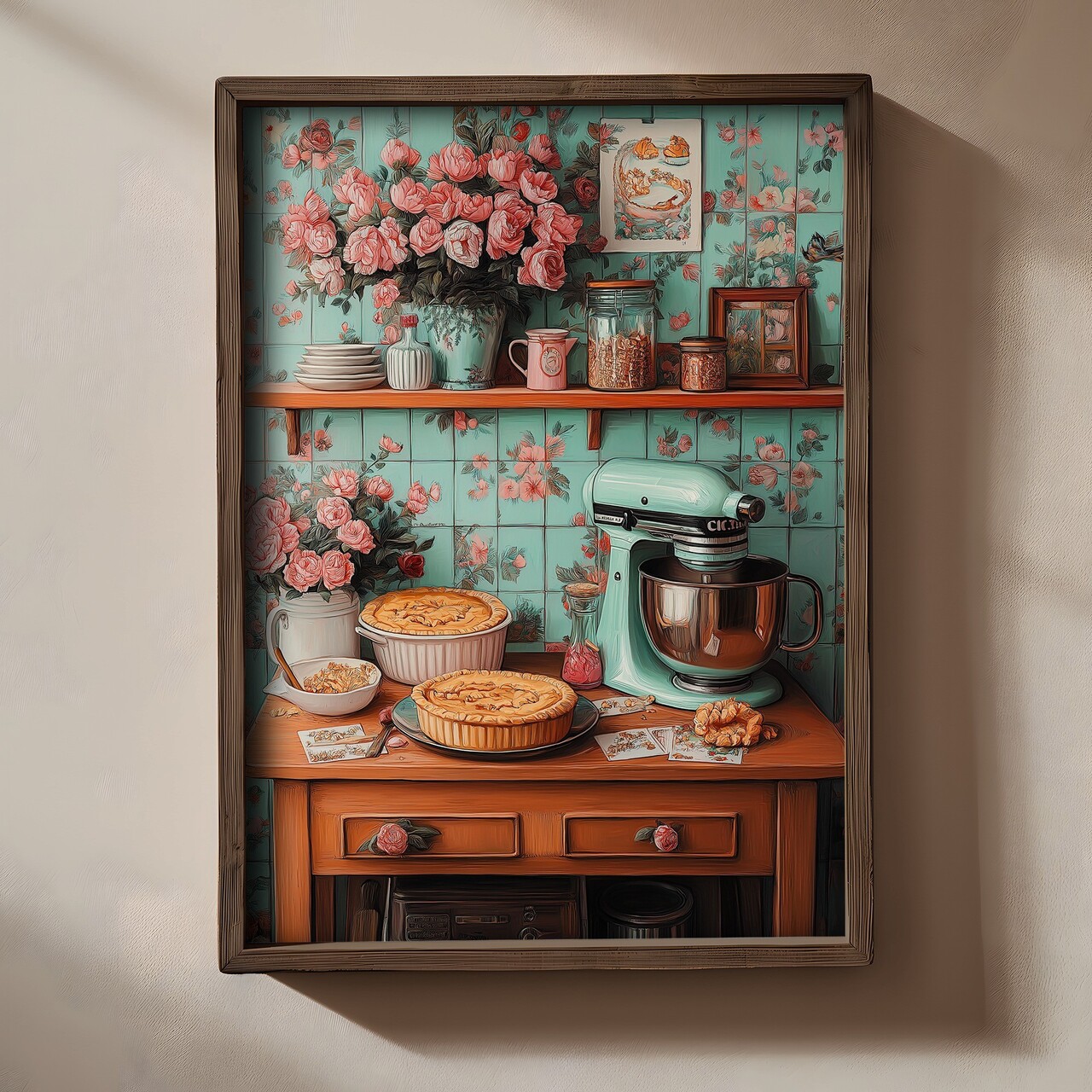 Tablou decorativ TUN117-L Lemn Multicolor