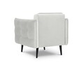Fotoliu, Canna, Mazzini Sofas, 90x100x88 cm, catifea, argintiu