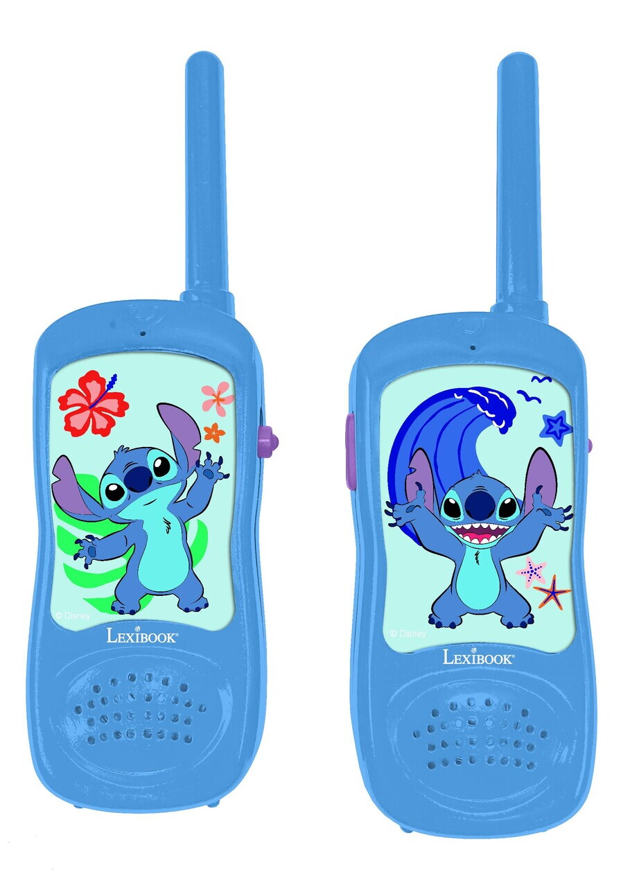 Set de aventura cu statii emisie-receptie Stitch, LEXIBOOK, albastru - imagine 4