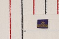 Set 3 prosoape de maini 407, Beverly Hills Polo Club, 50x90 cm, bumbac, alb/albastru inchis/rosu