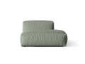 Modul dreapta pentru canapea, 2 locuri, Martina-169, Micadoni Home, 133x106x75 cm, tesatura structurata catifelata, verde muschi