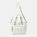 Geanta Puffer, COCCON, Hedgren, 34x14x33 cm, poliester, crem