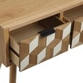 Consola cu 2 sertare Simmons, Versa, 90 x 30 x 81.5 cm, lemn de pin/MDF