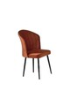 Set scaune 4 piese, Beckley, Rubi, Portocaliu/Negru