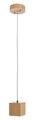 Lustra cu led, Bizzotto, Arese, 9 x 9 x 10.5 cm, 3 W, lemn, bej