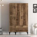 Dulap pentru haine, Hommy Craft, Kumsal PT, 120x47.5x201.4 cm, PAL, Maro