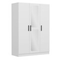 Dulap pentru haine, Minerva, Kale White, 135x190x52 cm, PAL, Alb