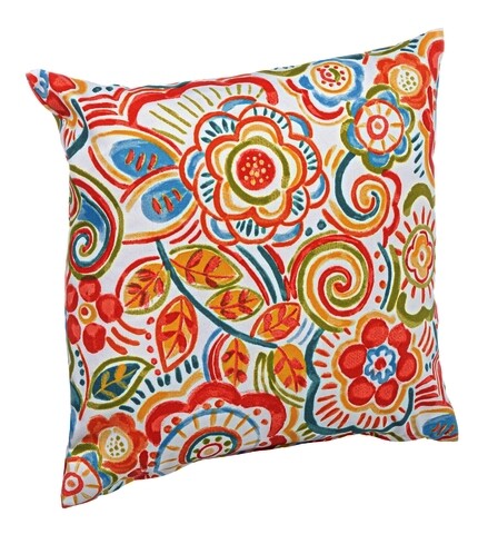 Perna decorativa Hippy, Bizzotto, 43 x 43 cm, poliester filat rezistent la apa, multicolor apa