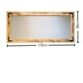 Oglinda decorativa 11050ES, Neostill, 50 x 110 cm, walnut