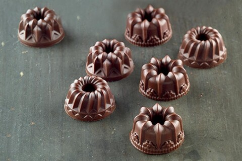 Forma de copt din silicon Fantasia, Silikomart Easy Choco, 15 forme, Ø2.85 cm