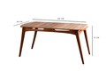 Masa, Vow Chair, Touch 998VOW1706, 160 x 75 x 80 cm, lemn de carpen, maro