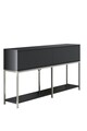 Consola, Bexley, Lord, 150x80x30 cm, PAL, Antracit / Argintiu