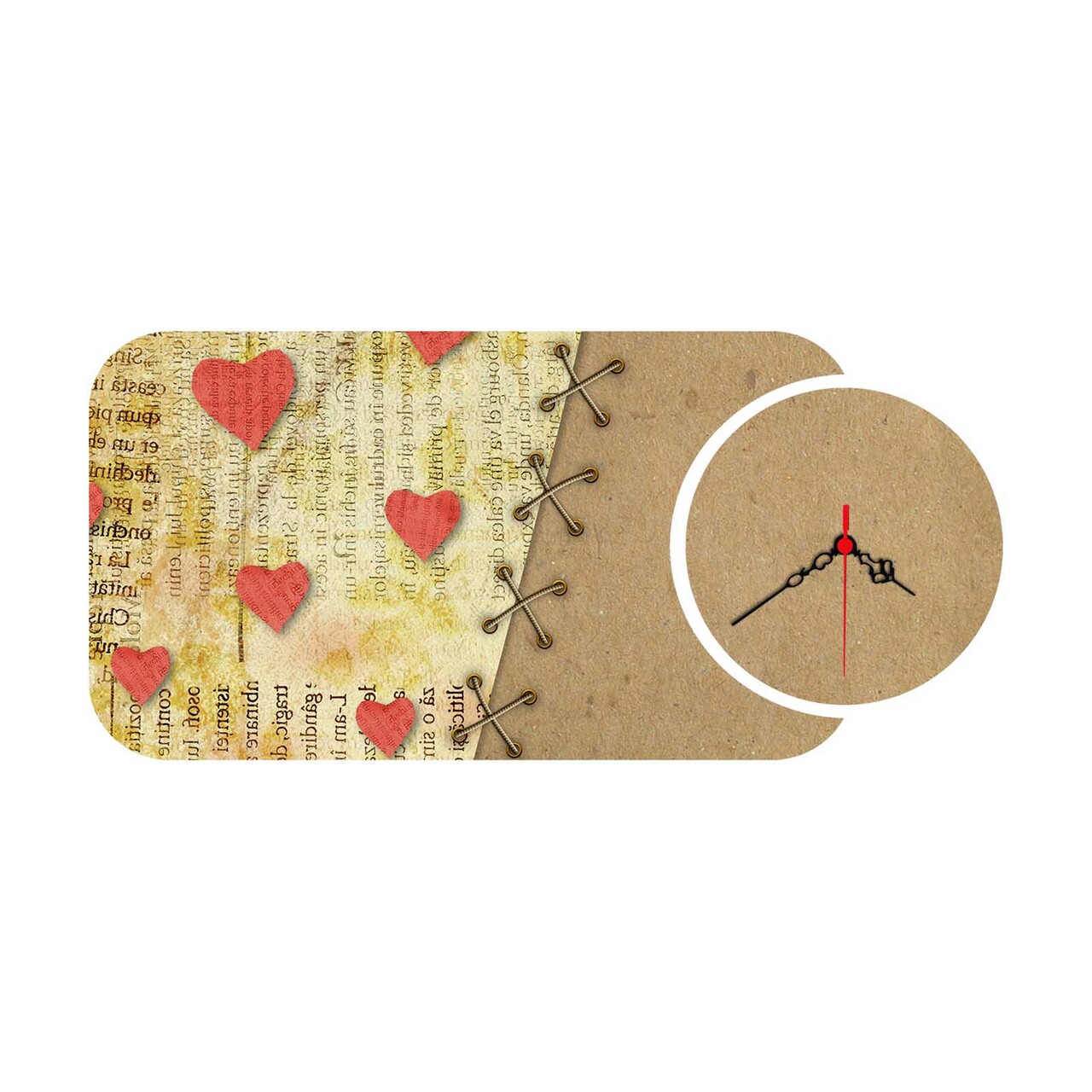 Set ceas si tablou decorativ, YMS-63, MDF , Dimensiune: 68 x 32 cm, Multicolor