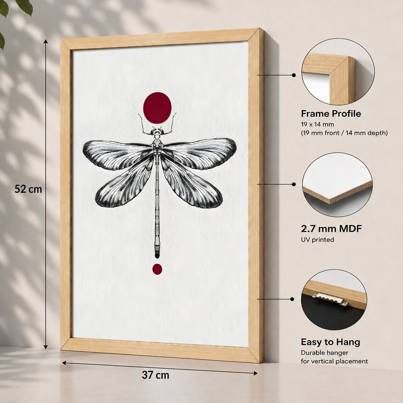 Tablou decorativ, 3752AACT-026, Fundal: 100% MDF (Grosime: 2,7 mm) Vopsire: Imprimare UV, Multicolor — imaginea 2