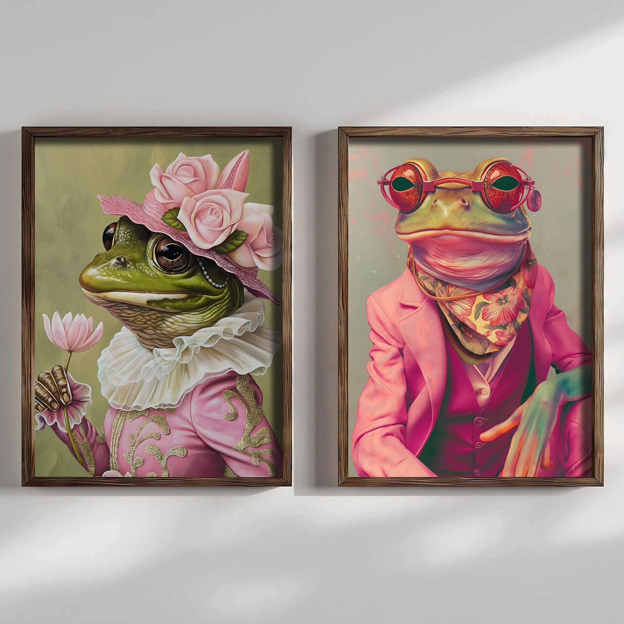 Set 2 tablouri decorative, AI199, Cadru: 100% MOLID, Multicolor - view 3