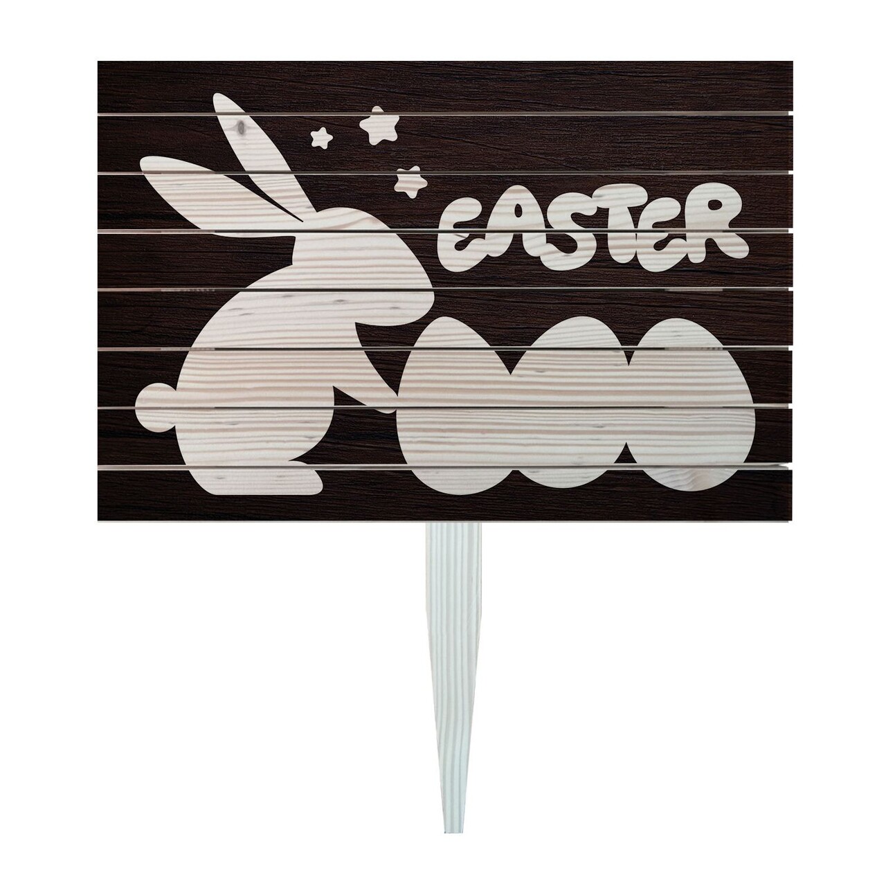 Semn de curte, Rustic Easter, 58x38 cm, Multicolor - imagine 3