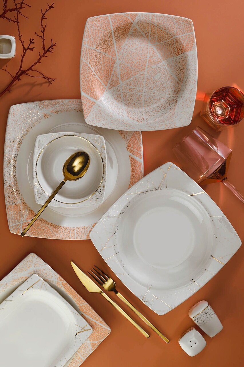 Serviciu de masa 62 piese BNMR62YT43012241, Kutahya Porselen, portelan, multicolor - 1 | YEO