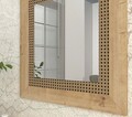 Oglinda decorativa, Tera Home, Madura, 72x72 cm, PAL, Stejar
