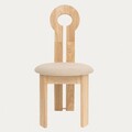 Scaun Estilo, Homla, 52x45x90 cm, lemn/poliester, natur