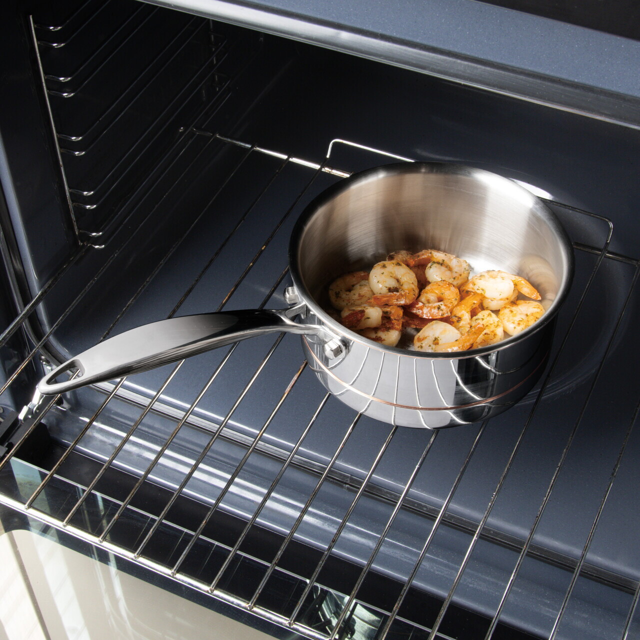 Cratita cu capac Berlinger Haus, Copper Touch, 16 cm, inox, argintiu - imagine 3