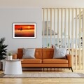 Tablou decorativ Sunset, Versa, 40 x 60 cm, sticla/MDF