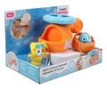 Jucarie de baie, Elicopter de salvare Tomy, 23x16x16 cm, plastic, portocaliu