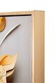 Tablou decorativ Flora M, Mauro Ferretti, 42x62 cm, metal/lemn de brad/canvas, multicolor