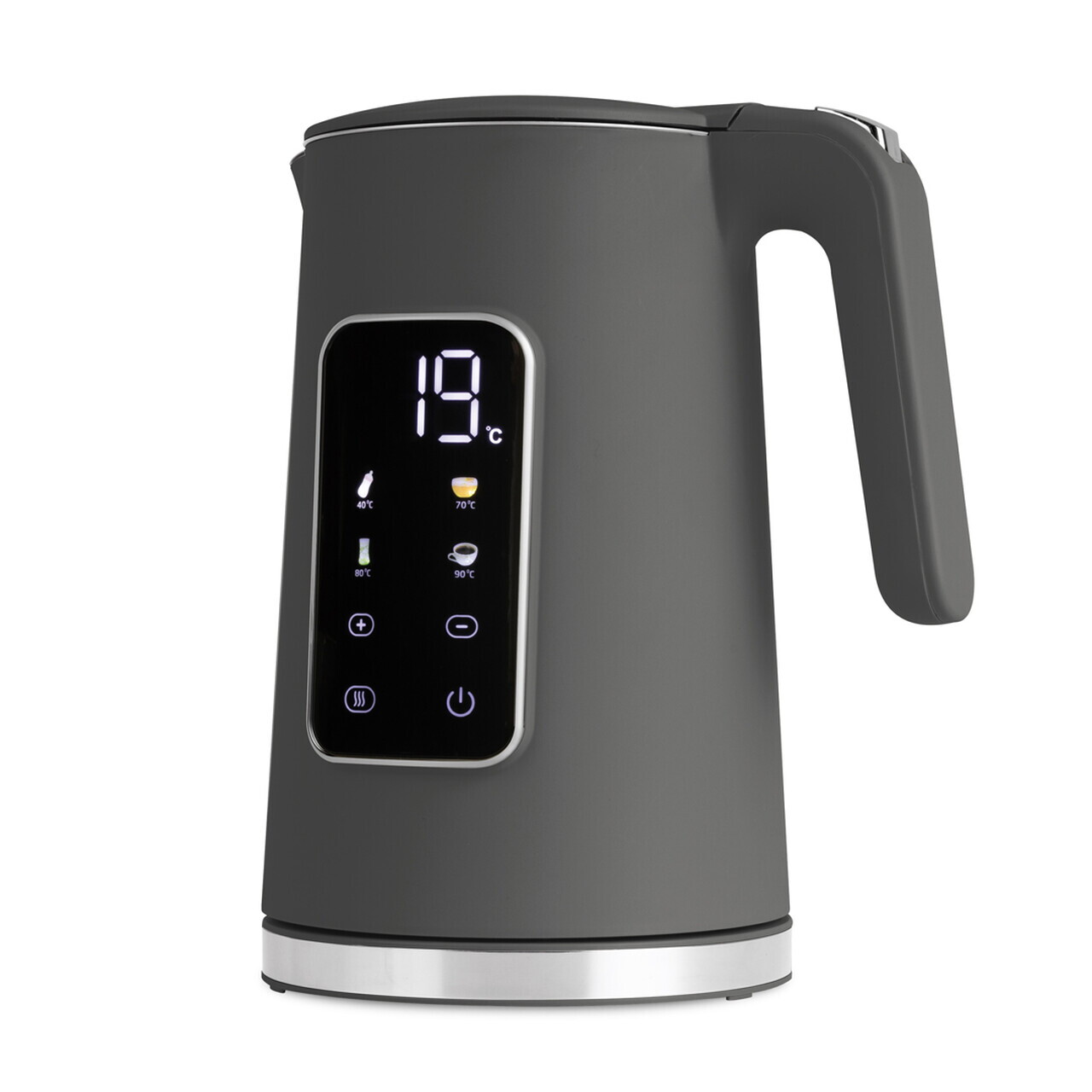 Ceainic electric digital Berlinger Haus, Anthracite, 1.7 L, plastic/inox, antracit mat - imagine 2