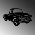 Decoratiune de perete, Chevy 3200 Pickup, Dimensiune: 60 x 36 cm , Negru
