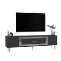 Comoda TV, Olivia, Dekolp3, Antracit / Argintiu